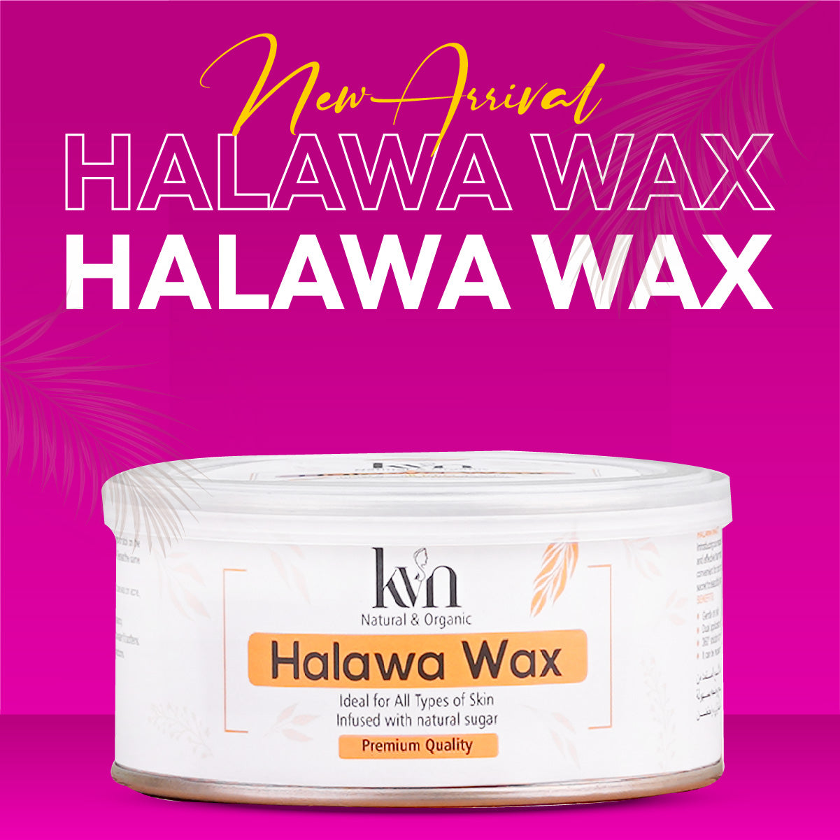 KVN Natural & Organic Halawa Wax (FREE DELIVERY)