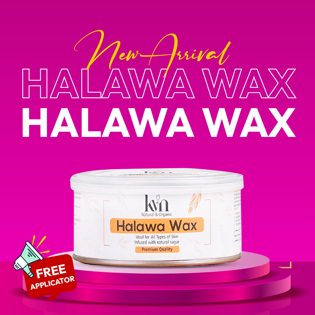 KVN Natural & Organic Halawa Wax